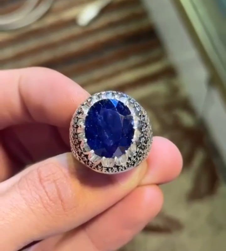 Blue Sapphire Men Ring